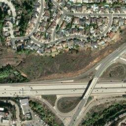Satellite imagery of Aztec Bowl, US
