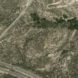 Satellite imagery of Tecate Divide, US