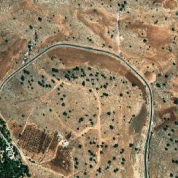Satellite imagery of Jabal al Ḩūţah, JO
