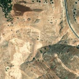 Satellite imagery of Jabal al Ḩūţah, JO