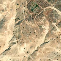 Satellite imagery of Jabal al Ḩūţah, JO