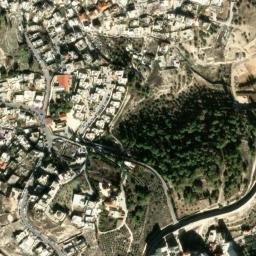 Satellite imagery of Mount of Olives, PS