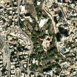 Satellite imagery of Mount of Olives, PS
