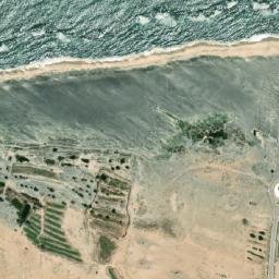 Satellite imagery of Cape Brulos (historical), EG