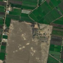 Satellite imagery of Batrah Mediumwave transmitter, 1107 kHz antenna, mast southwest, EG