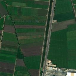 Satellite imagery of Batrah Mediumwave transmitter, 1107 kHz antenna, mast southwest, EG