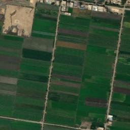 Satellite imagery of Batrah Mediumwave transmitter, 1107 kHz antenna, mast southwest, EG