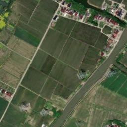 Satellite imagery of Caijiacun HVDC Gezhouba–Shanghai HVDC Hubei - Shanghai electrode line split, CN