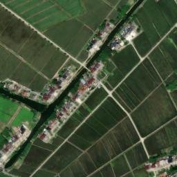 Satellite imagery of Caijiacun HVDC Gezhouba–Shanghai HVDC Hubei - Shanghai electrode line split, CN