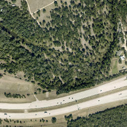 Satellite imagery of B 201 — NGS BM0607 — Williamson County, US, US