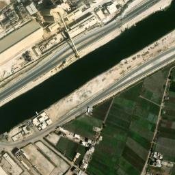 Satellite imagery of Abu Zabal transmitter, EG