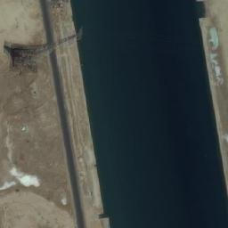 Satellite imagery of Suez Canal Powerline Crossing, Tower East, EG