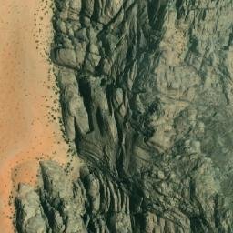 Satellite imagery of Burdah Rock Bridge, JO