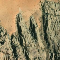 Satellite imagery of Burdah Rock Bridge, JO