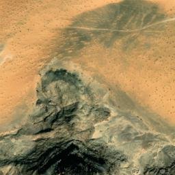 Satellite imagery of Jabal Ḩazbar, EG