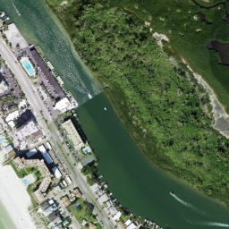 Satellite imagery of Punkin Key, US