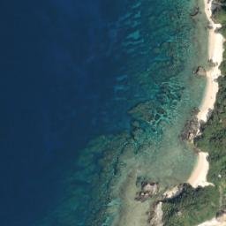 Satellite imagery of Hitetei-saki, JP