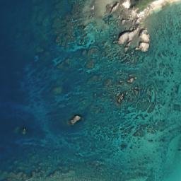 Satellite imagery of Hitetei-saki, JP