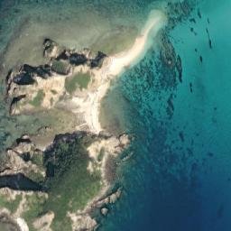 Satellite imagery of Hitetei-saki, JP
