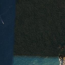 Satellite imagery of Warning Rocks, CN