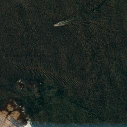 Satellite imagery of Warning Rocks, CN