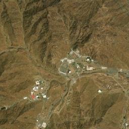 Satellite imagery of Jabal Thawbān, AE