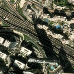 Satellite imagery of Burj Khalifa, AE