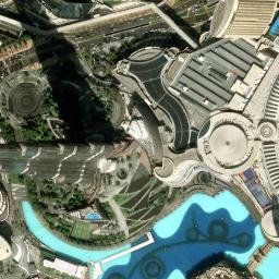 Satellite imagery of Burj Khalifa, AE