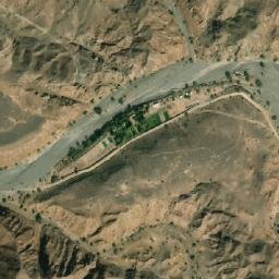 Satellite imagery of Wādī Ruḩabah, AE