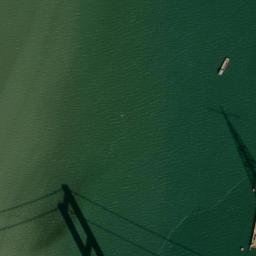 Satellite imagery of Tower of Pearl River Powerline Crossing on caisson, CN