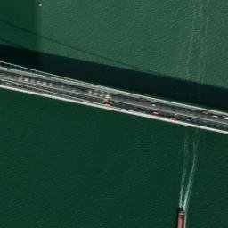 Satellite imagery of Tower of Pearl River Powerline Crossing on caisson, CN