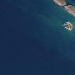 Satellite imagery of Saba Rocks, MM