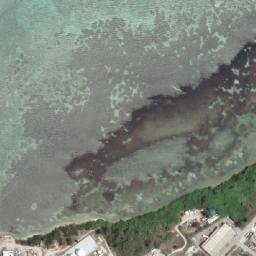 Satellite imagery of Landing Beach SCARLET 1 - demonstration only WW2, MP