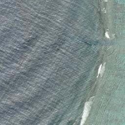 Satellite imagery of Assault Beaches RED 2nd Marines Division WW2, MP