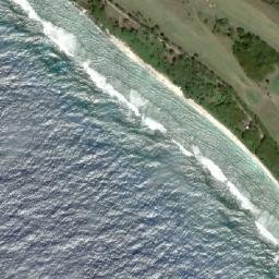 Satellite imagery of Landing Beach WHITE - deception only WW2, MP