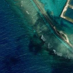 Satellite imagery of Deception Assault Beaches ORANGE RED GREEN BLUE WW2, MP