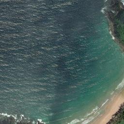 Satellite imagery of Nacpan Point, PH