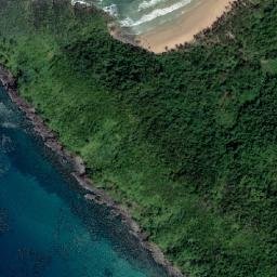 Satellite imagery of Nacpan Point, PH