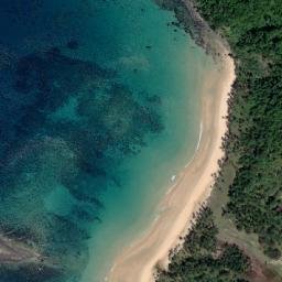 Satellite imagery of Nacpan Point, PH