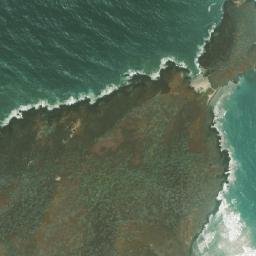 Satellite imagery of punta El Humo, VE