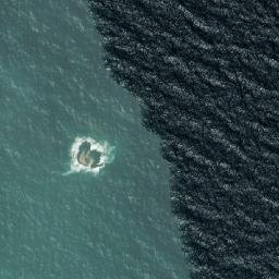 Satellite imagery of punta El Humo, VE