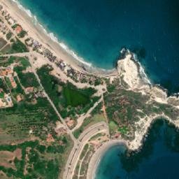 Satellite imagery of Punta Cabo Blanco, VE