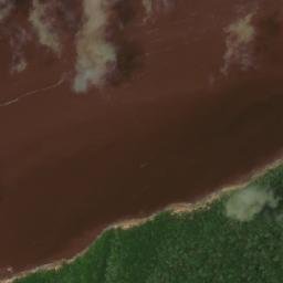 Satellite imagery of Waini Point, GY
