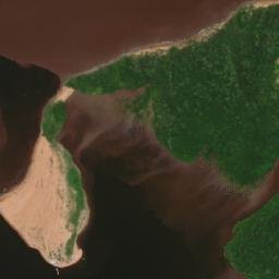 Satellite imagery of Waini Point, GY