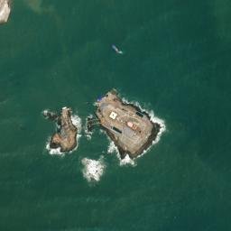 Satellite imagery of Cape Comorin, IN