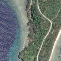 Satellite imagery of Cape San Agustin, PH