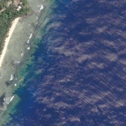 Satellite imagery of Cape San Agustin, PH