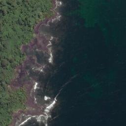 Satellite imagery of Punta Cañones, GQ
