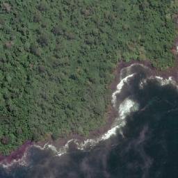 Satellite imagery of Punta Cañones, GQ