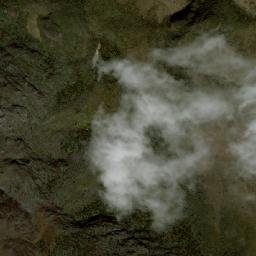 Satellite imagery of Margherita Peak, CD